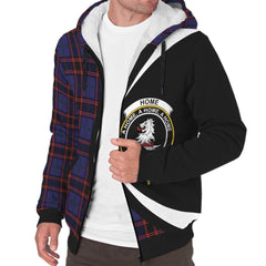 Home Modern Tartan Crest Sherpa Hoodie - Circle Style