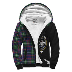 Inglis Modern Tartan Crest Sherpa Hoodie - Circle Style