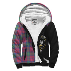 Lindsay Ancient Tartan Crest Sherpa Hoodie - Circle Style