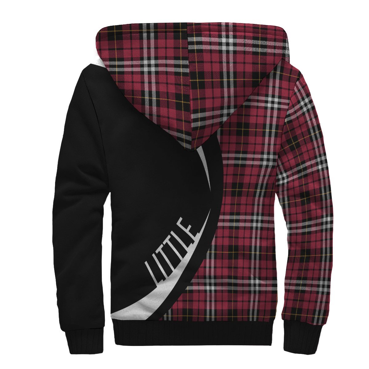 Little Tartan Crest Sherpa Hoodie - Circle Style