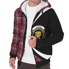 Little Tartan Crest Sherpa Hoodie - Circle Style