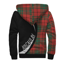 MacAulay Ancient Tartan Crest Sherpa Hoodie - Circle Style