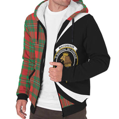 MacGregor Ancient Tartan Crest Sherpa Hoodie - Circle Style