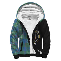 MacIntyre Hunting Ancient Tartan Crest Sherpa Hoodie - Circle Style