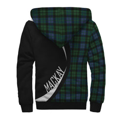 MacKay Modern Tartan Crest Sherpa Hoodie - Circle Style