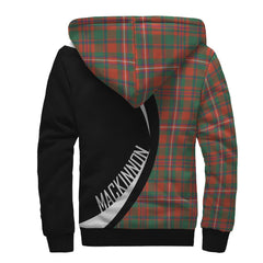 MacKinnon Ancient Tartan Crest Sherpa Hoodie - Circle Style