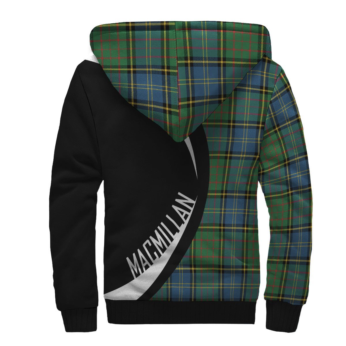 MacMillan Hunting Ancient Tartan Crest Sherpa Hoodie - Circle Style