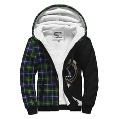 MacNeill of Barra Modern Tartan Crest Sherpa Hoodie - Circle Style