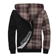 MacPherson Hunting Ancient Tartan Crest Sherpa Hoodie - Circle Style