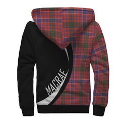 MacRae Ancient Tartan Crest Sherpa Hoodie - Circle Style