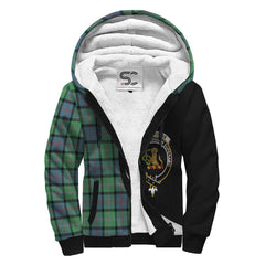 MacThomas Ancient Tartan Crest Sherpa Hoodie - Circle Style