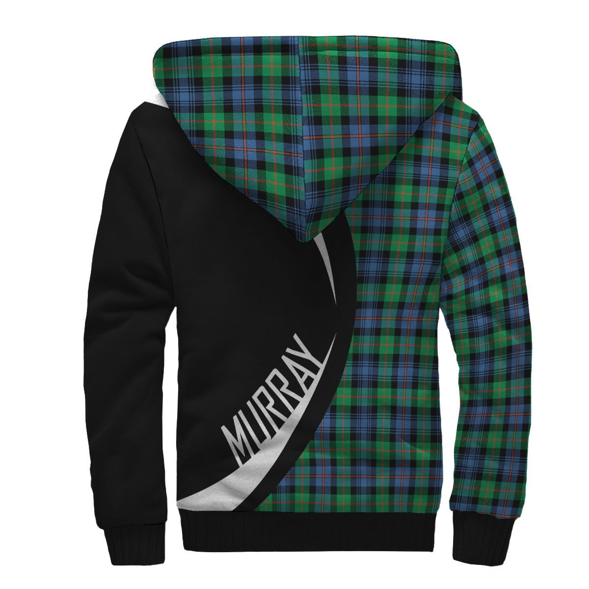 Murray of Atholl Ancient Tartan Crest Sherpa Hoodie - Circle Style