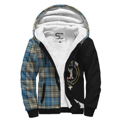 Napier Ancient Tartan Crest Sherpa Hoodie - Circle Style