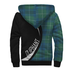 Oliphant Ancient Tartan Crest Sherpa Hoodie - Circle Style