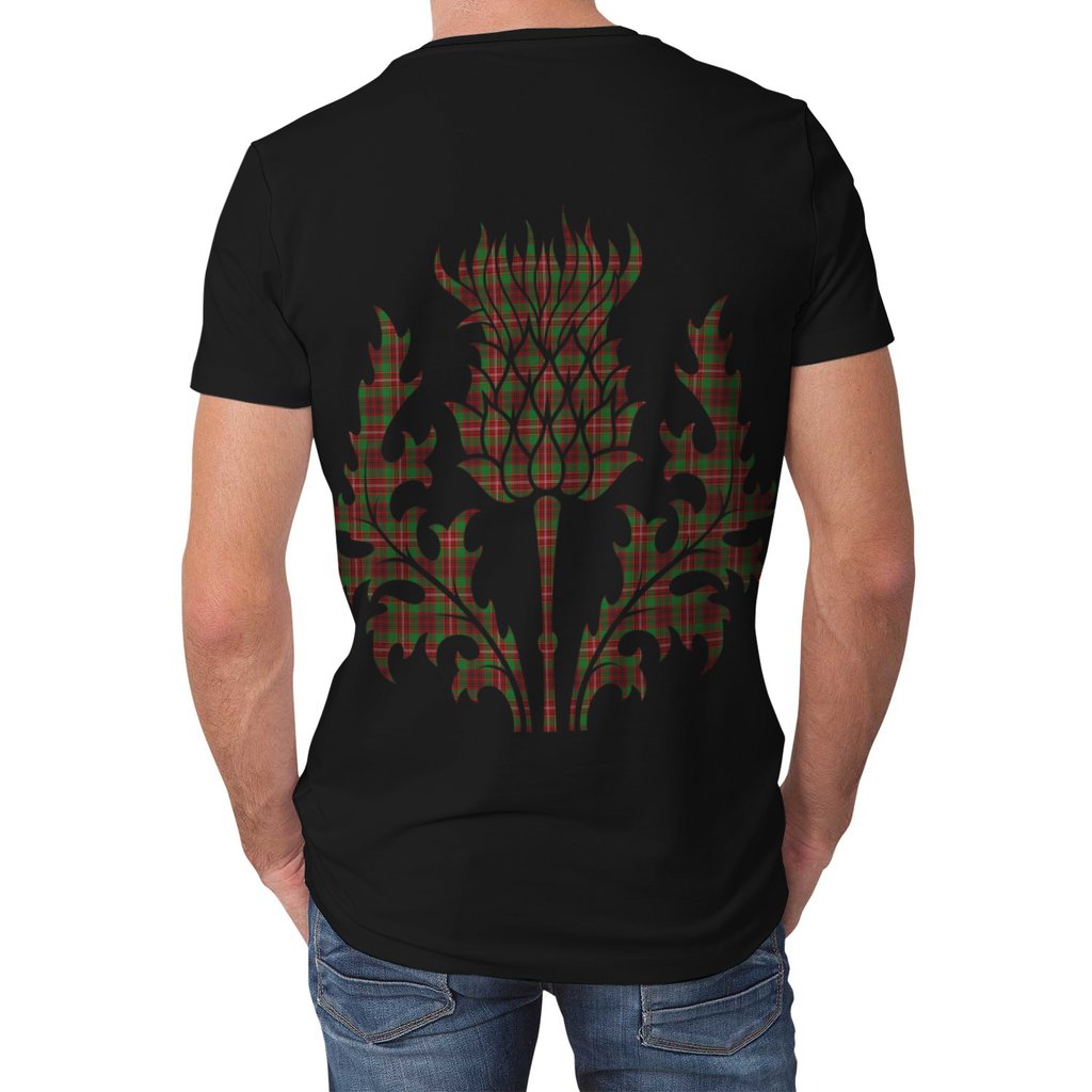 Ainslie Family Tartan Crest Lion Style T-shirt