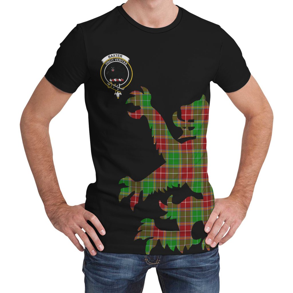 Baxter Modern Tartan Crest Lion Style T-shirt