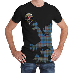 Cockburn Modern Tartan Crest Lion Style T-shirt