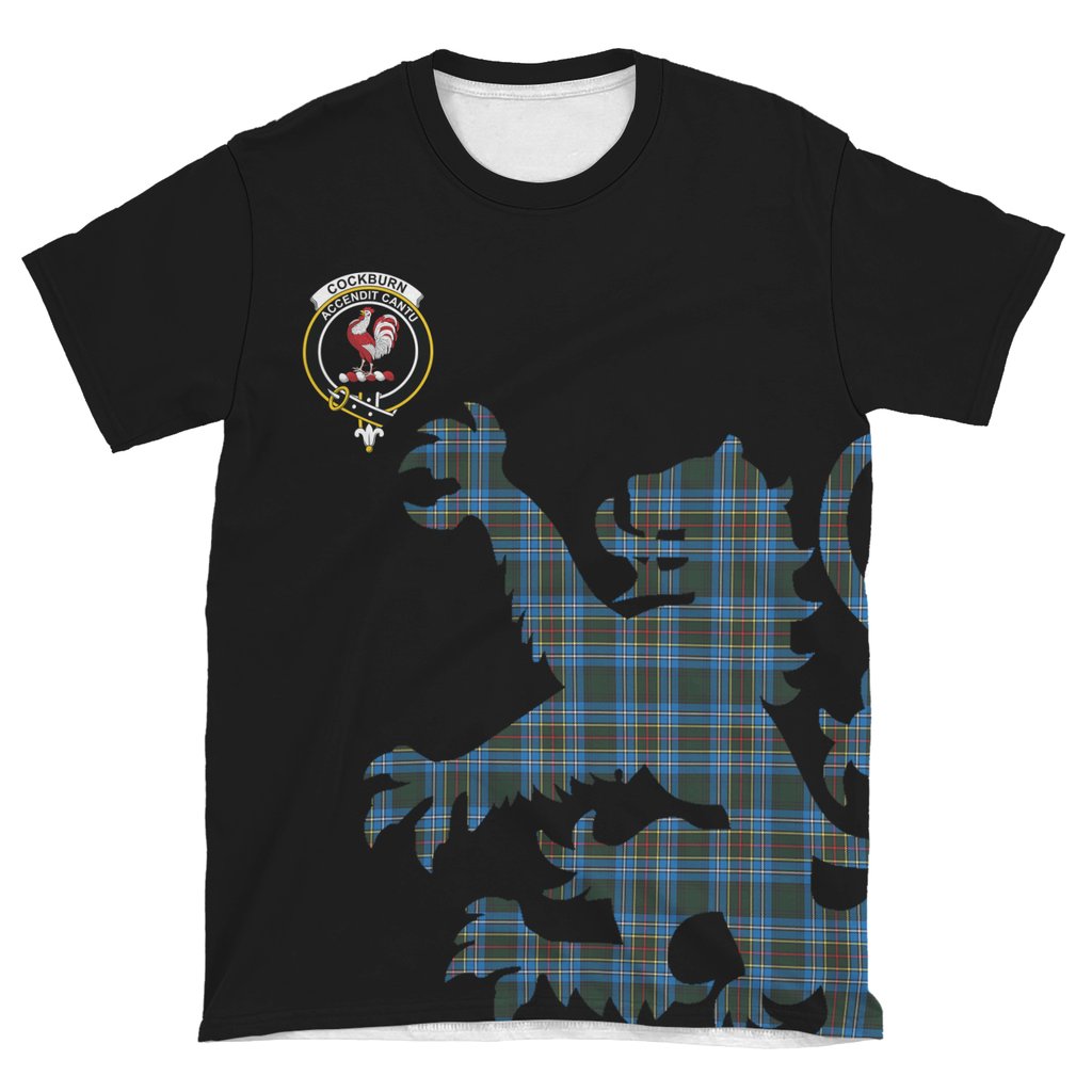 Cockburn Modern Tartan Crest Lion Style T-shirt