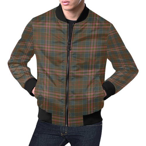 Kennedy Weathered Tartan Bomber Jacket