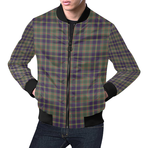 Taylor Weathered Tartan Bomber Jacket