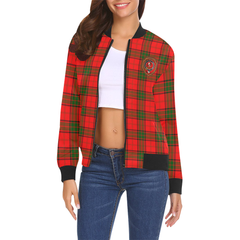 Adair Family Tartan Crest Bomber Jacket