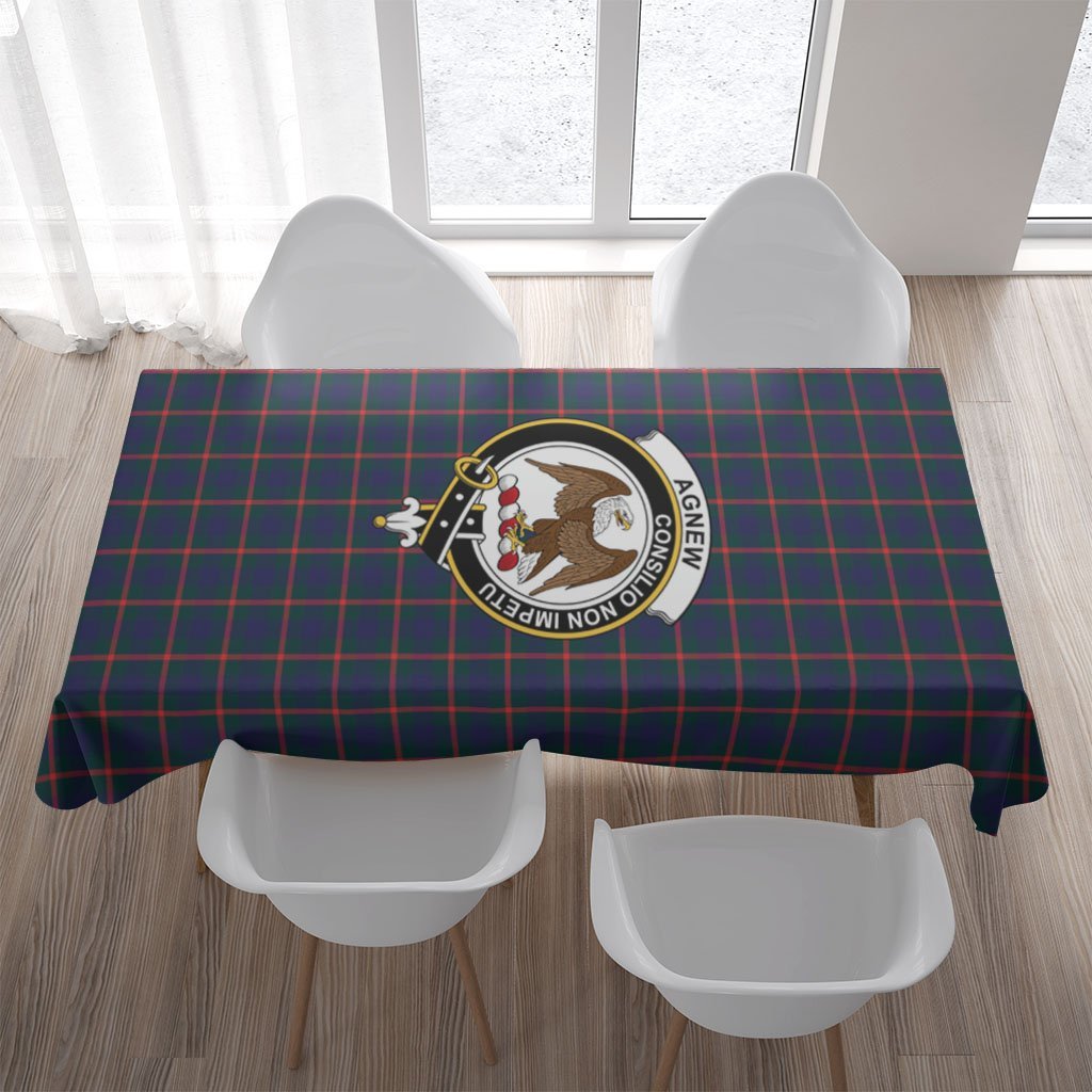 Agnew Modern Tartan Crest Tablecloth