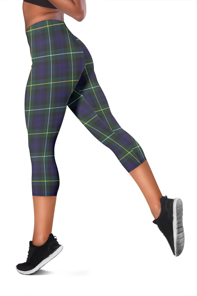 Campbell Family Modern Tartan Capris Leggings