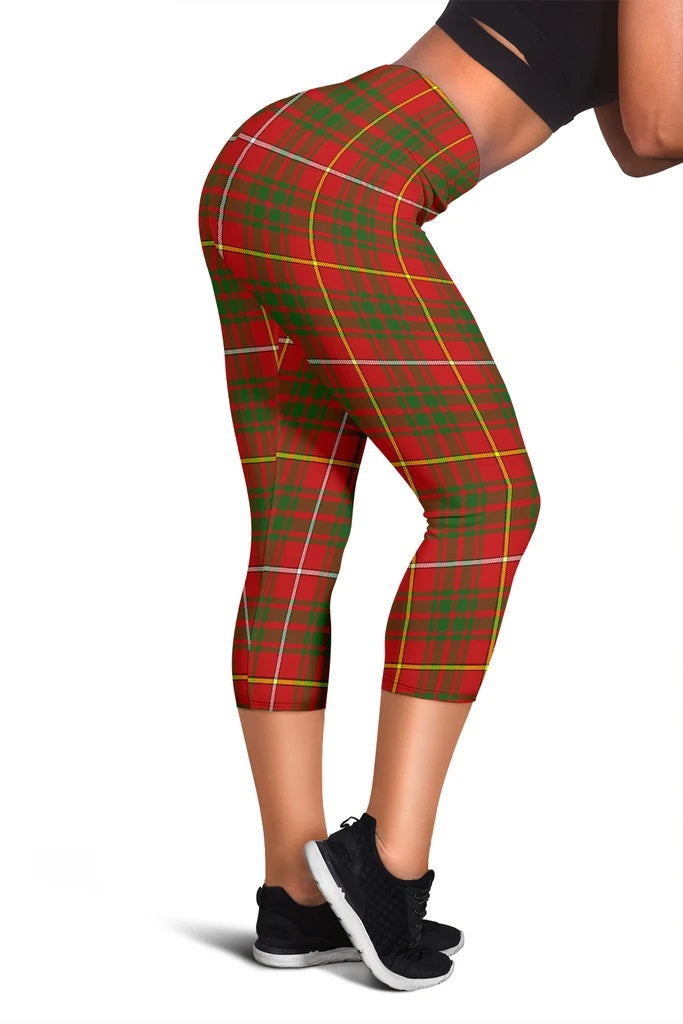 Bruce Family Modern Tartan Capris Leggings