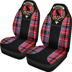 Abernethy Family Tartan Crest Car Seat Cover Special Version