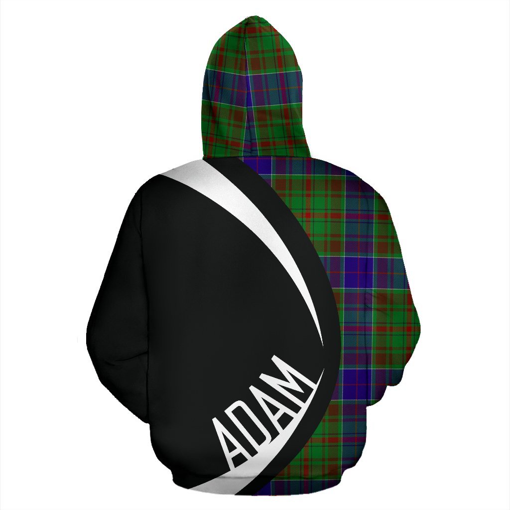 Adam Tartan Crest Zipper Hoodie - Circle Style