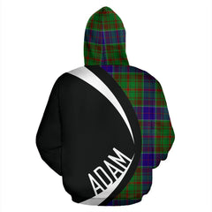 Adam Tartan Crest Zipper Hoodie - Circle Style