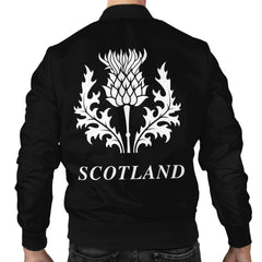 Clephan (or Clephane) Tartan Bomber Jacket Lion & Thistle