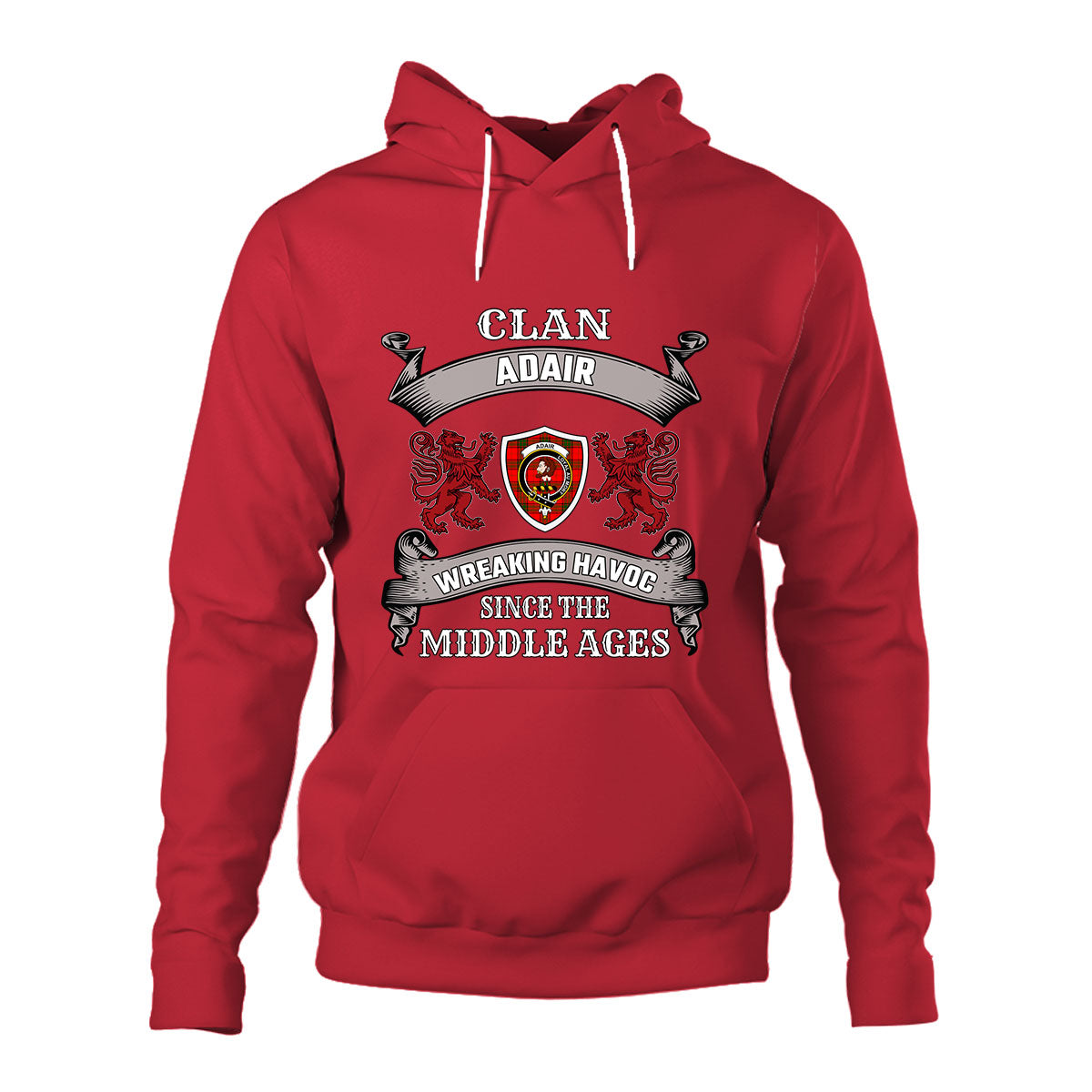 Adair Family Tartan - 2D Unisex Hoodie