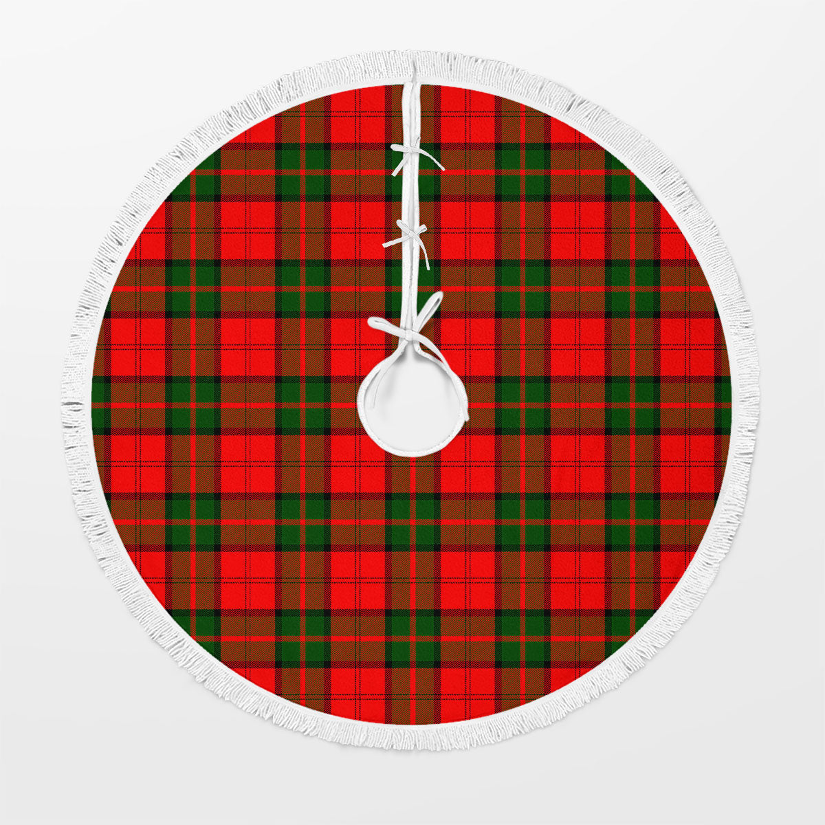 Dunbar Modern Tartan Christmas Tree Skirt