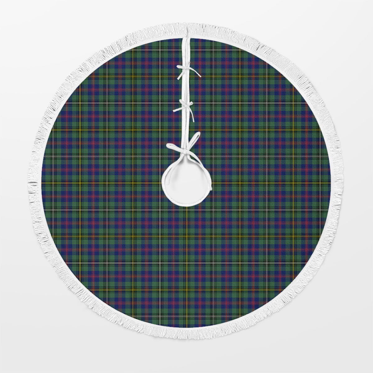 Wood Tartan Christmas Tree Skirt