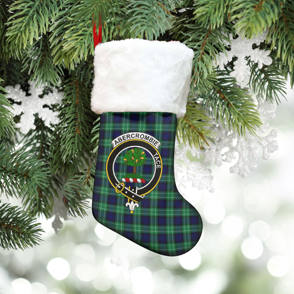 Abercrombie Tartan Crest Christmas Stocking