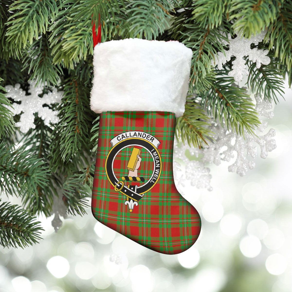 Callander Tartan Crest Christmas Stocking