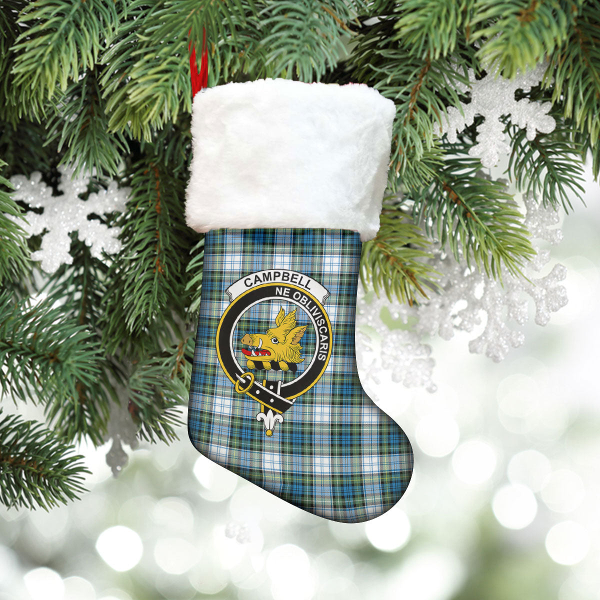 Campbell Dress Ancient Tartan Crest Christmas Stocking