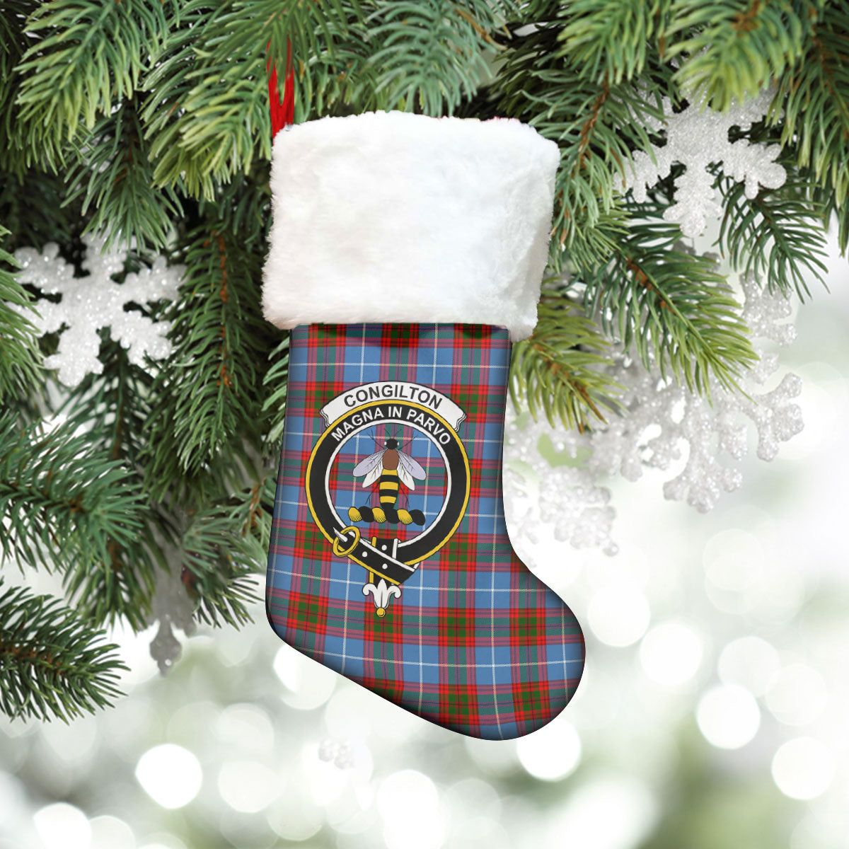 Congilton Tartan Crest Christmas Stocking