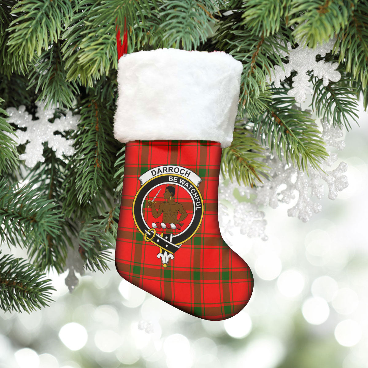 Darroch (Gourock) Tartan Crest Christmas Stocking