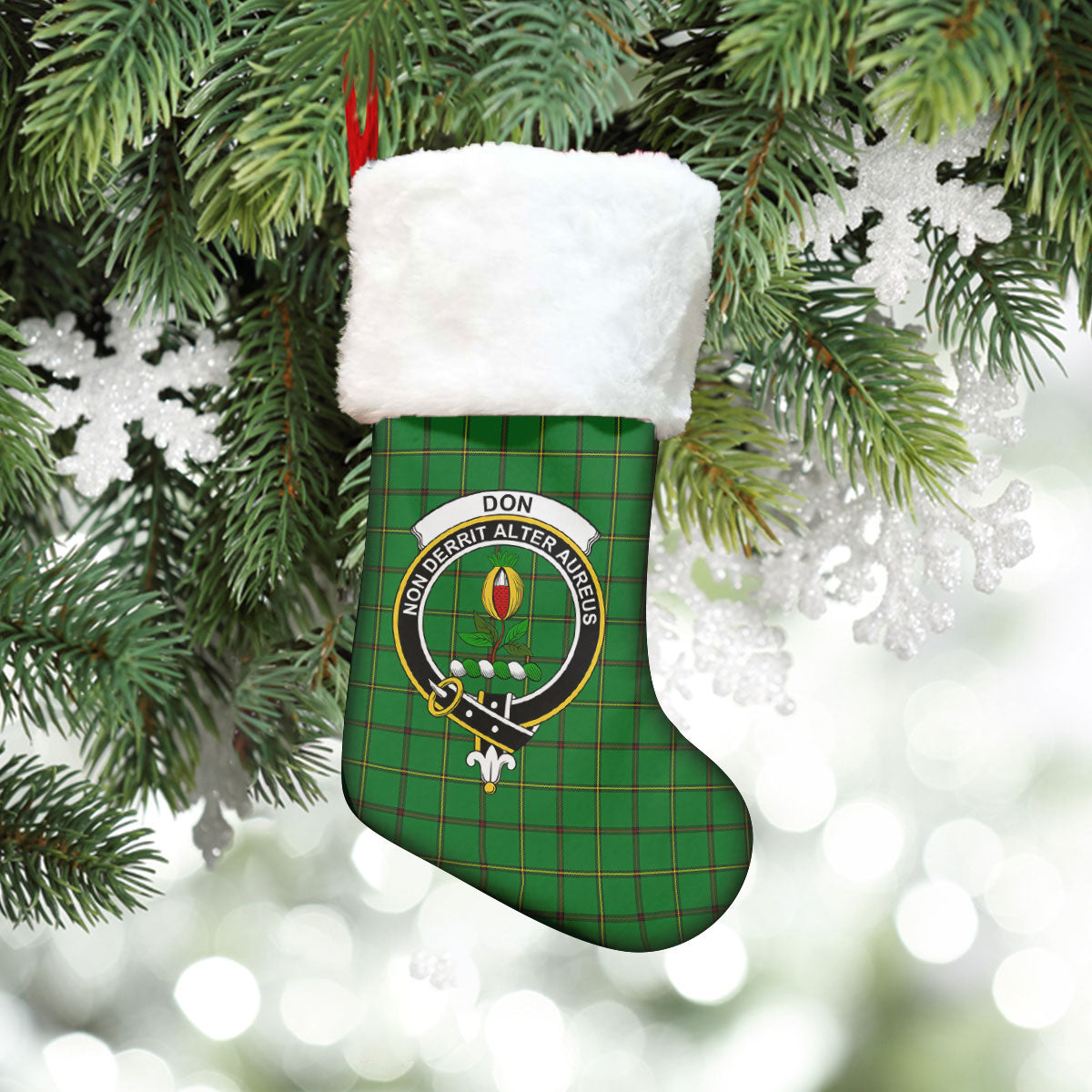 Don Tartan Crest Christmas Stocking