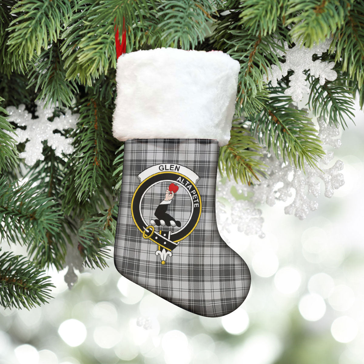 Glen Tartan Crest Christmas Stocking