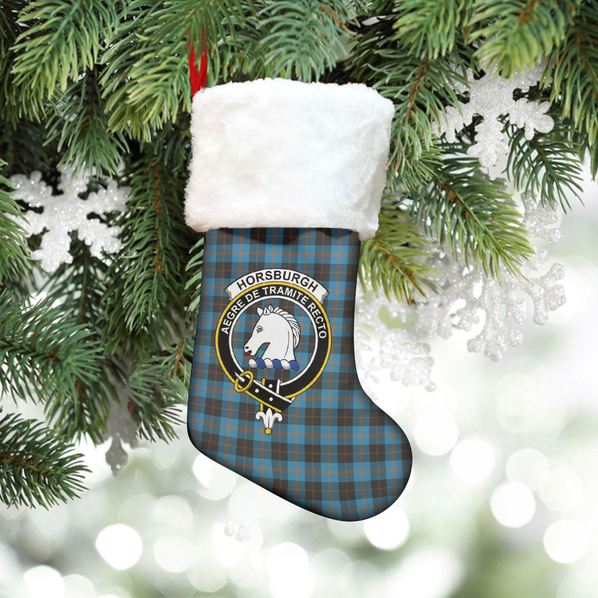 Horsburgh Tartan Crest Christmas Stocking