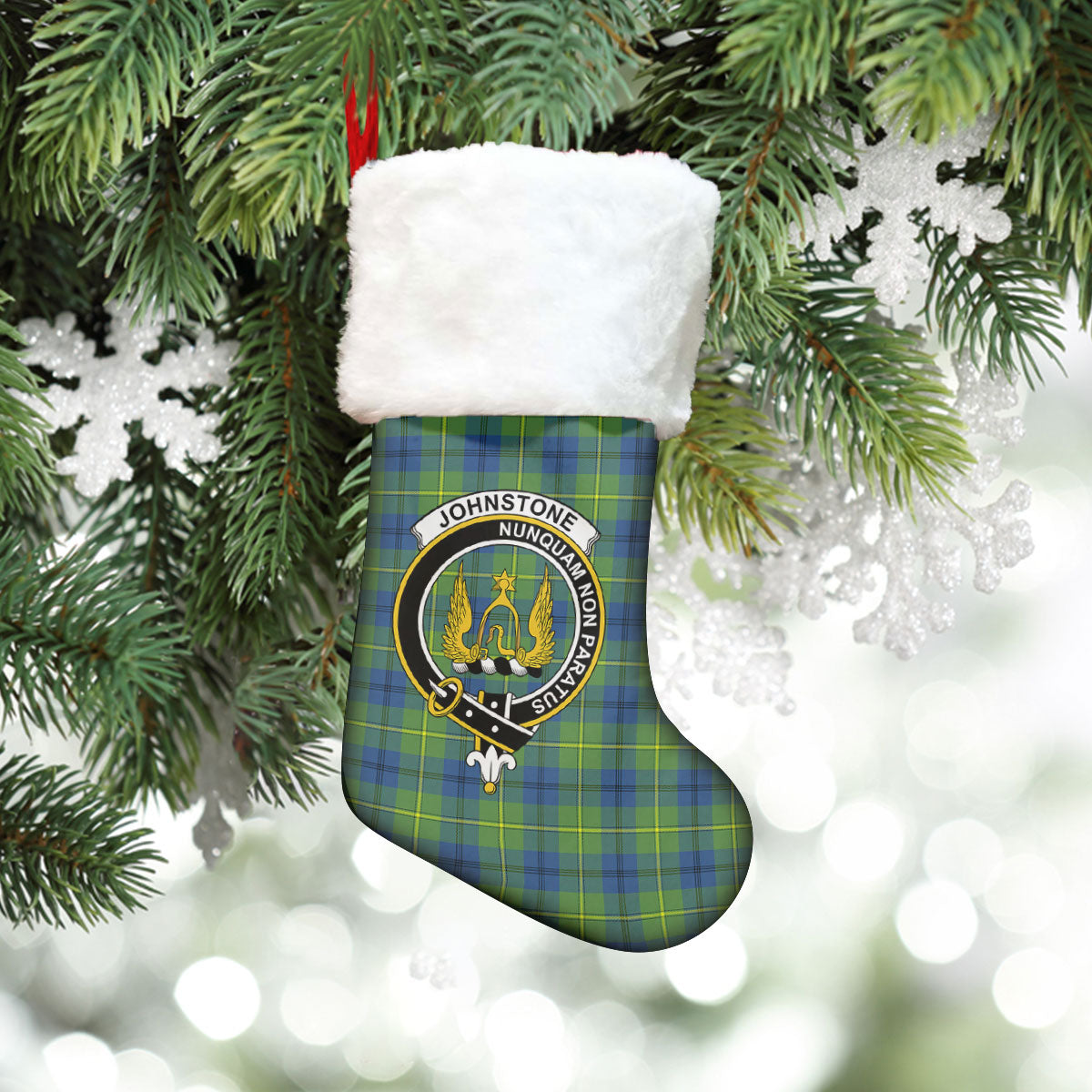 Johnstone Ancient Tartan Crest Christmas Stocking