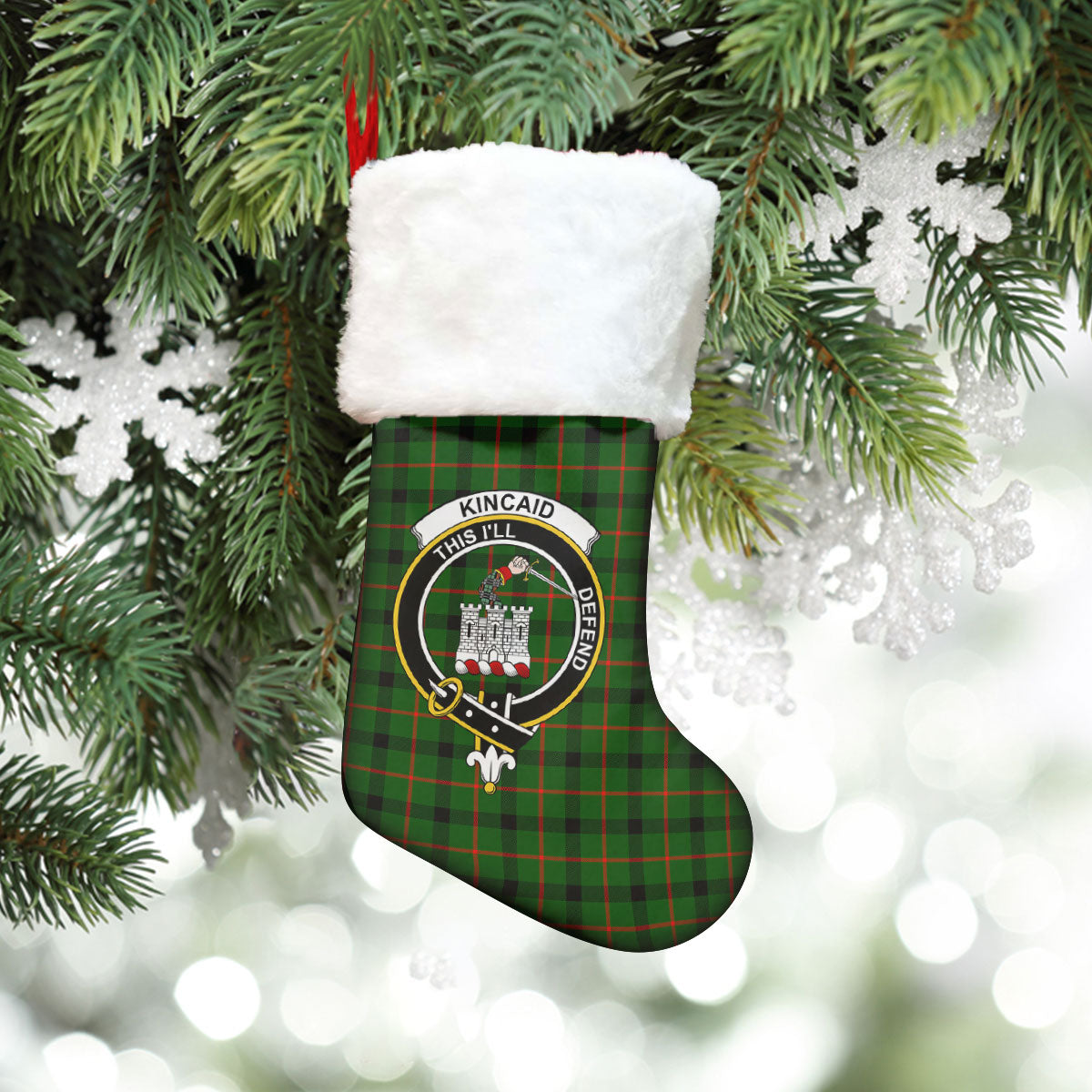 Kincaid Tartan Crest Christmas Stocking