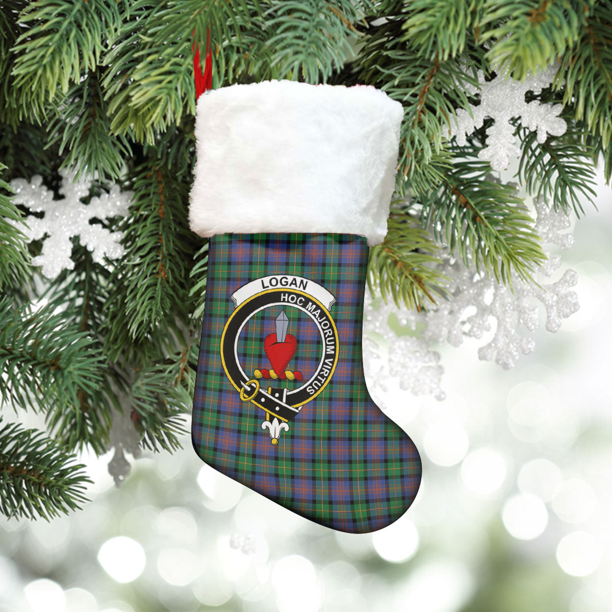 Logan Ancient Tartan Crest Christmas Stocking