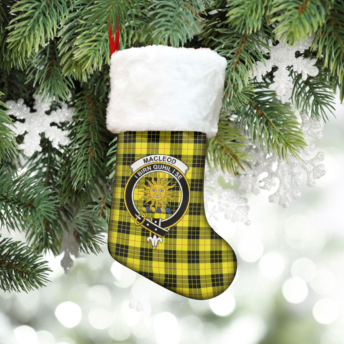 MacLeod of Lewis Modern Tartan Crest Christmas Stocking