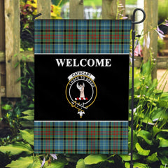 Cathcart Tartan Crest Black Garden Flag