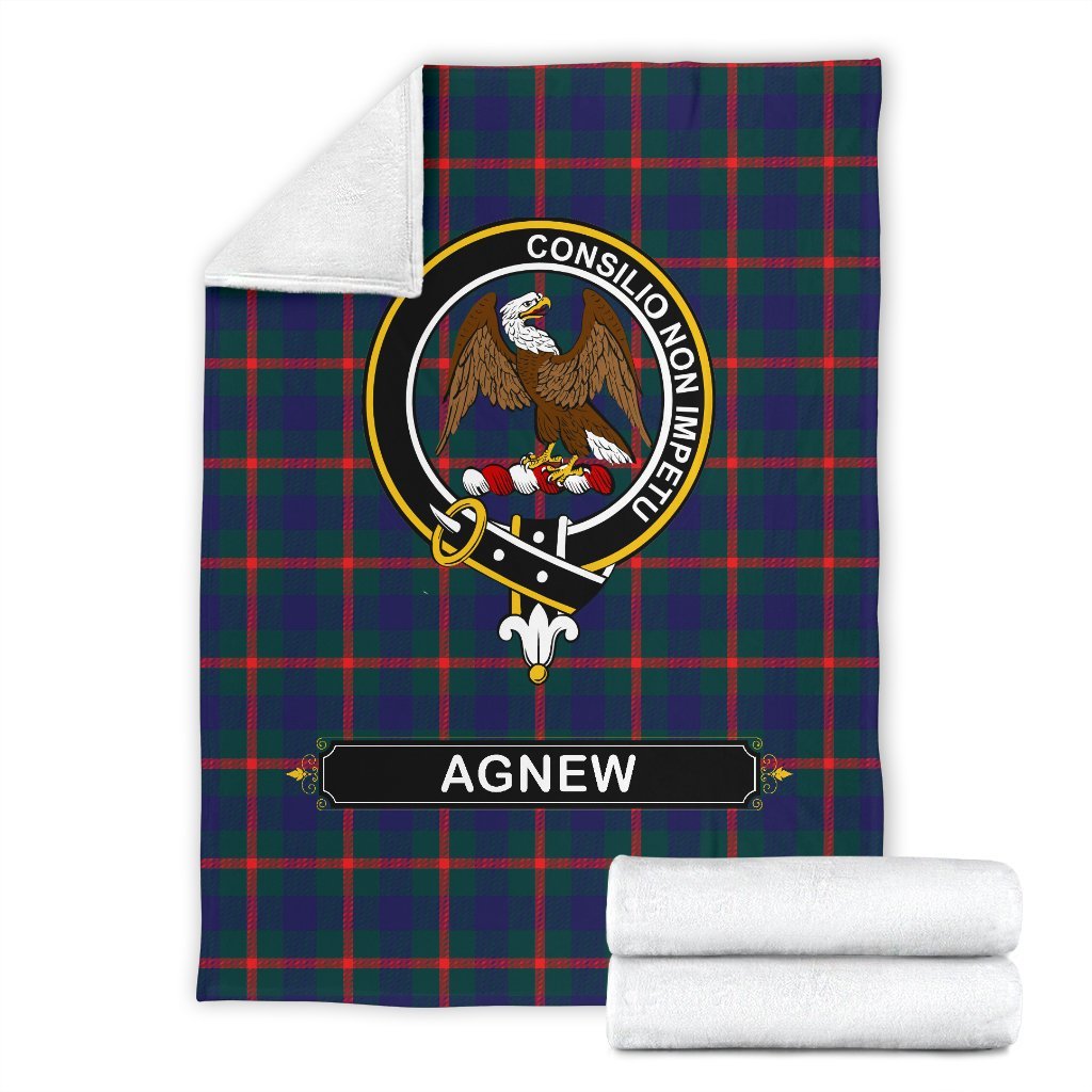 Agnew Family Tartan Crest Blanket