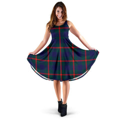 Agnew Family Modern Tartan Midi Dress